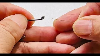 How to tie a hook with eyes tilted upward