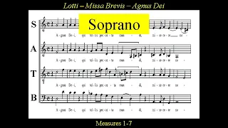 Antonio Lotti - " Missa Brevis in D Minor" -"Agnus Dei" -  Soprano