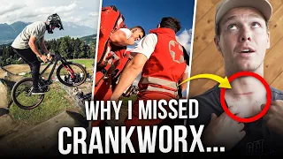 Why I missed Crankworx.... (injured my brain - crash footage)