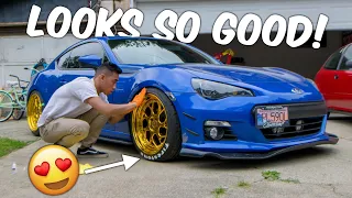 Installing Tire Letters on the BRZ!!
