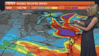 Hazy skies overhead, milder temperatures during dry workweek