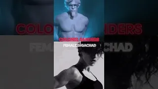 Colonel Sanders VS Female Gigachad/#shorts