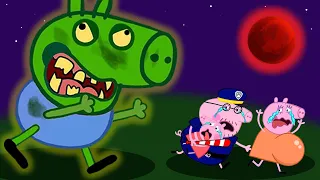 Zombie Apocalypse, Peppa Turn Into Giant Zombies🧟‍♀️ | Peppa Pig Funny Animation
