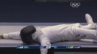 Fencing Men's Epee Individual Bronze Medal - Kelsey v Jung - London 2012 Olympic Games Highlights