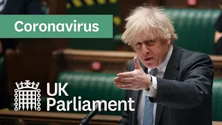 Update on coronavirus lockdown restrictions by Prime Minister Boris Johnson - 22nd Feb 2021