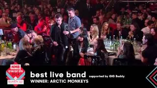 Arctic Monkeys Accept Best Live Band At NME Awards 2014