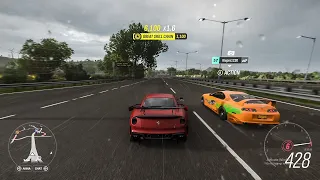 Ferrari 599XX-2010 VS Toyota Supra (400kmh+) | Forza Horizon 4