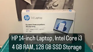 HP 14-inch Laptop, Intel Core i3, 4 GB RAM, 128 GB SSD Storage Unboxing #hplaptops #hp