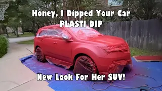 I Plasti Dip My Wife's Acura MDX!