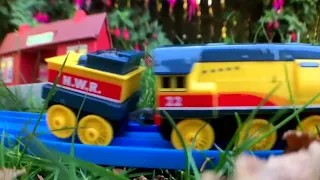 SLOW MOTION TOY TRAIN CRASHES COMPILATION