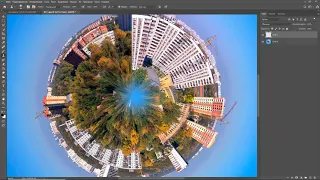 Как делать популярные "шаровые" панорамы в Photoshop.  Делаем Планету из фотографии вашей улицы.