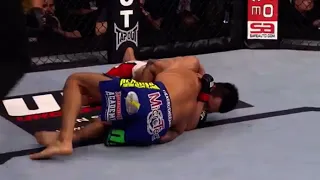 Chan Sung Jung submits Dustin Poirier with a D’arce choke at UFC ON FUEL TV 3