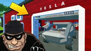 😎 БАНДИТЫ ВОРУЮТ СЕКРЕТНЫЙ TESLA CYBERTRUCK ✅ МУЛЬТИК в Scrap Mechanic 🔨 СКРАП МЕХАНИК 🔔