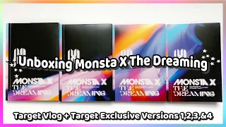 A Surprising Unboxing of Monsta X The Dreaming ✰ Target Vlog + Deluxe Versions 1,2,3, & 4
