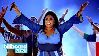 Lizzo Brings 'Sister Act 2' Twist to "Juice" Performance at MTV Awards Performance | Billboard News