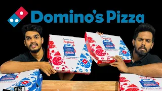 Domino's පිට්සා 🍕 04 ක් රු 999 කට| Domino's Pizza| Food Review🥘| |Pizza promotion | @dominos