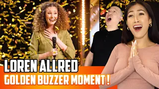 Loren Allred - Never Enough | Golden Buzzer Moment On BGT Reaction