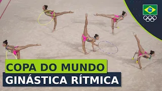 COPA DO MUNDO ATENAS 2023 - Seleção Brasileira de ginástica rítmica disputa a final dos 5 arcos