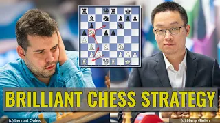 Brilliant chess strategy | Wei Yi vs Ian Nepomniachtchi | Tata Steel 2024