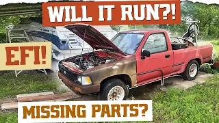 1993 Toyota Pickup. WILL IT RUN?! Fuel Injection Nightmare!