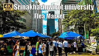 [4K🇹🇭] Bangkok Thailand | International Flea Market Walk in SWU Asoke | Feb 2023 // 60fps