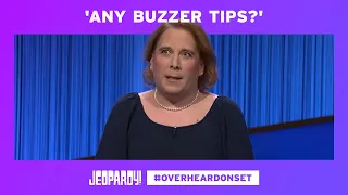 Overheard On Set: 'Any Buzzer Tips?' | JEOPARDY!