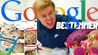 Google BESTEMMER Hva Jeg Spiser i 24 Timer! (Crazy Challenge)