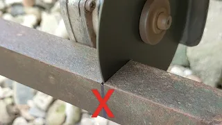cómo cortar rápidamente cuatro tipos de metal con una amoladora manual | trucos de soldadura