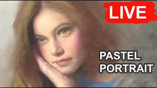 Live Pastel Portrait - Mackenzie Foy