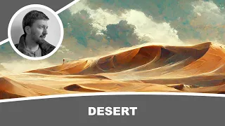 Desert - MidJourney AI Art - (composed and recorded in Sibelius)