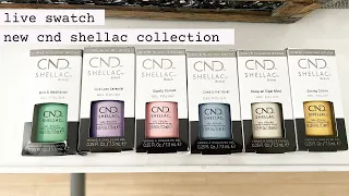 Livestream CND Shellac Swatch (Shade Sense Collection) & Giveaway draw!