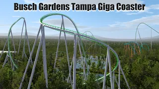 NEW FOR 2024 Busch Gardens Tampa Giga-Coaster Concept