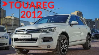 Volkswagen Touareg 2012, белый 3.0 ДИЗЕЛЬ