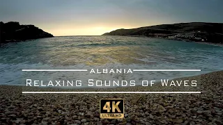 Relaxing Sounds of Waves - 🇦🇱 Jali, Albania 4K