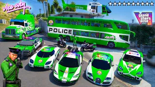 GTA 5 - Stealing HEAVY VICE CITY POLICE CARS with Franklin! (Real Life Cars #140)