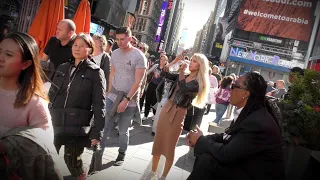 NEW YORK CITY 2019: TIMES SQUARE IS NEVER COLD! [4K]