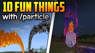 10 Fun Things To Do With /particle Command!! - Minecraft PE 1.8.0.8+