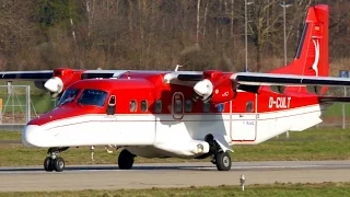 RARE! Dornier 228 Take-Off at Bern ✈ Great Turboprop Sounds!!