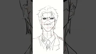 How to Draw a Manga Face - Front View  | Webtoon | manga | Anime | Manhwa | clip studio #shorts