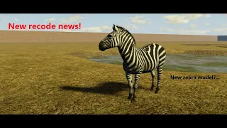 New recode news! New zebra model and more..!| Wild Savanna ROBLOX