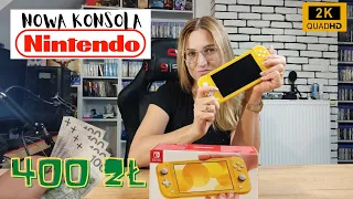 Nintendo Switch Lite za 400 zł !!!! Unboxing Agaty  i nowa konsola trafia do kolekcji