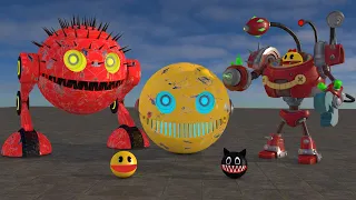 Pacman & Ms Pacman vs Biped Walking Robot Pacman