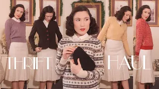 Everyone Is Decluttering So I went To The Thrift Store: Vintage Inspired HAUL | Carolina Pinglo