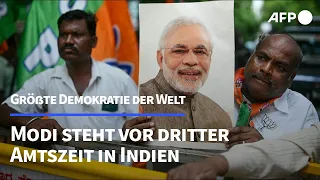 Parlamentswahl in Indien: Dritte Amtszeit für Modi wahrscheinlich | AFP