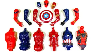 AVENGERS TOYS ASSEMBLE SPIDER-MAN VS IRONMAN VS CAPTAIN AMERICA SUPERHERO