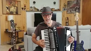 Guarda Che Luna - Fisarmonica/voce - Accordion Akordian Voice cover By Biagio Farina. UNPLUGGED .