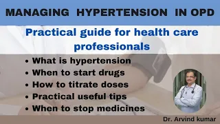 How to treat hypertension | practical tips for healthcare professionals