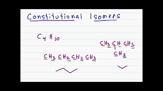 Constitutional Isomers of Alkanes