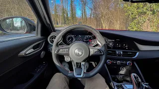 Alfa Romeo Giulia Competizione 2023  POV Drive Twisty Roads