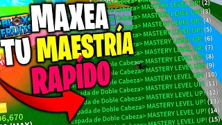 Así SUBIRAS tu MAESTRÍA RAPÍDO🤑🤫Blox Fruits